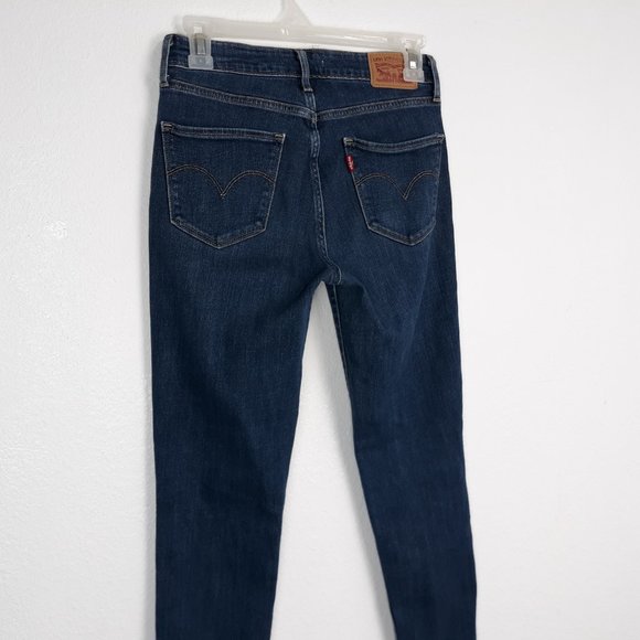 Levi's 721 Women's Jeans Size 27 High-Rise Skinny Distressed Medium Wash Blue - Picture 7 of 16